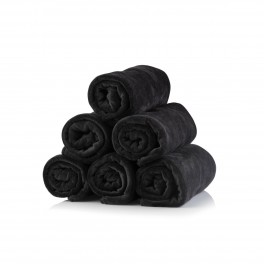 ASCIUGAMANO MICROFIBRA NERO